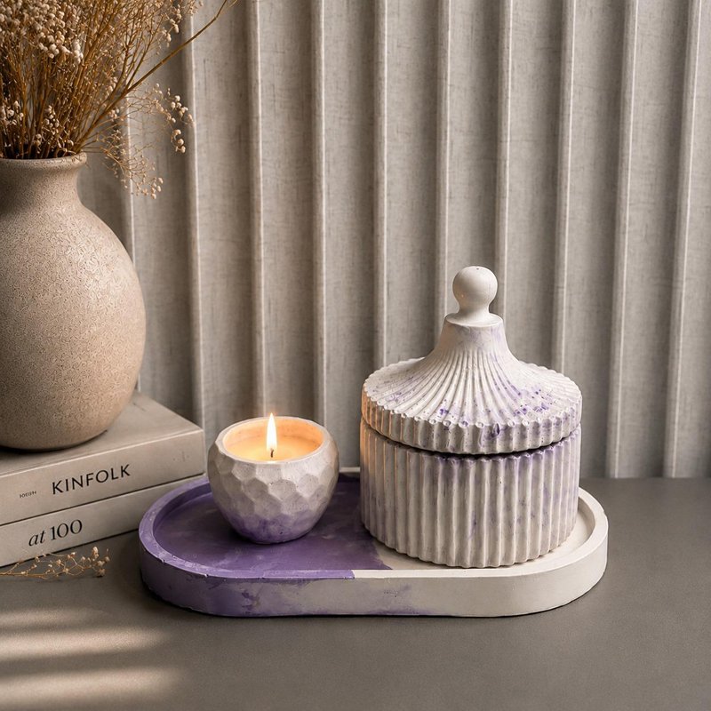 Marble Storage and Candle Set - Image 5