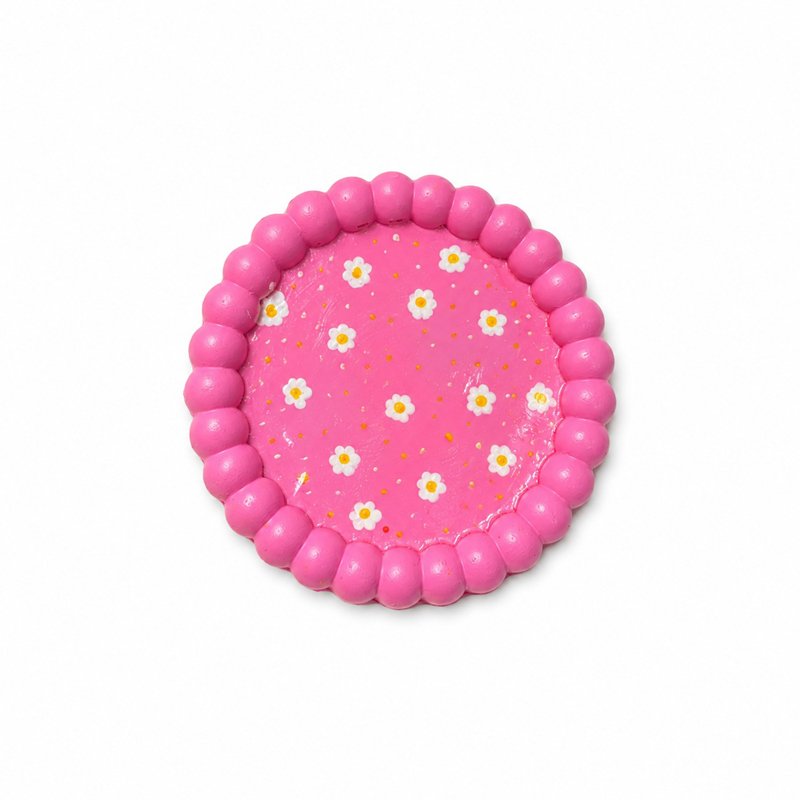 BUBBLE GUM DAISY ROUND TRAY - Image 2