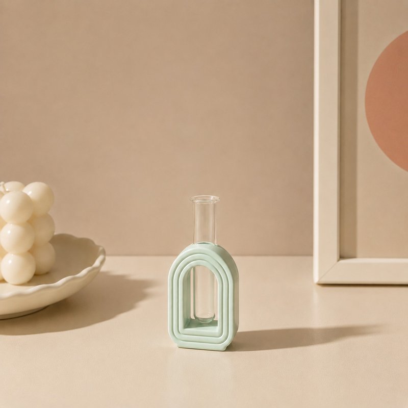 Arched Hydroponic Vase with Test Tube - Image 5