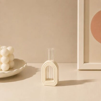 Arched Hydroponic Vase with Test Tube